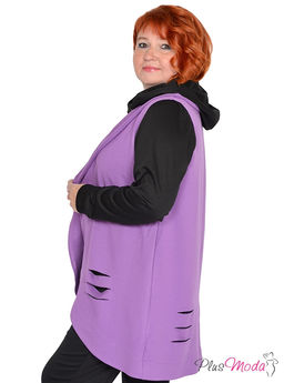 Жакет-дубленка Модель №1384 размеры 44-84 - Plusmoda фото 10