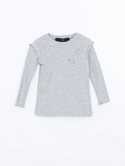 Bisiklet Yaka Nak??l? K?z ?ocuk Ti??rt