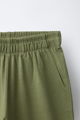 PANTAL?N FELPA HEAVY JERSEY WIDE LEG / Khaki - Zara фото 3