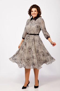 Платье Swallow 804 слоновая кость/принт ракушки - Romanovich style фото 3