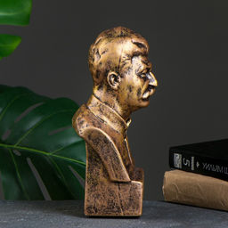 Бюст «Сталин», фигурка полистоун, под бронзу, 12×24 см