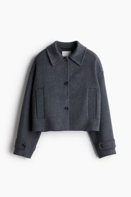 Chaqueta artesanal en mezcla de lana