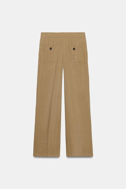 PANTAL?N RECTO NERVIO / Tostado - Zara фото 6