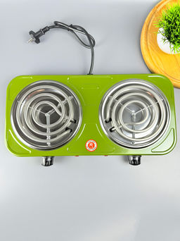 Плитка электрическая, 2 конфорки, спиральная 1500Вт SC-2000C OLS-HC-28