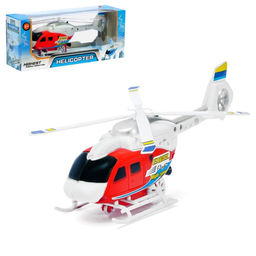 Вертолёт заводной Спасатель, цвет МИКС