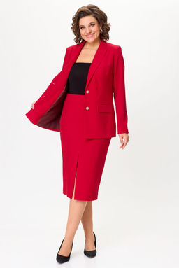 Костюм БелЭльСтиль 866/597 красный однотон  фото 3