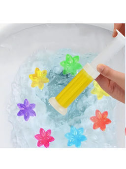 Гель освежитель-очиститель для унитаза в форме шприца, лимон