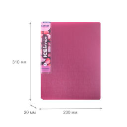 Expert Complete Trend ICEberries Папка с металлическим прижимом A4 700 мкм 20 мм лён 1 шт. лёд EC210720074