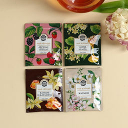 Набор с чаем С праздником весны, весовой чай 40 г (2 шт. х 20 г)., чай в пакетиках 21,6 (12 шт. х 1,8 г). - Фабрика счастья фото 3