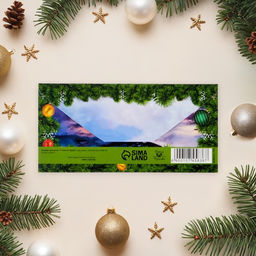 Цена за 10 шт. Конверт для денег «С Новым Годом!», 16×8 см