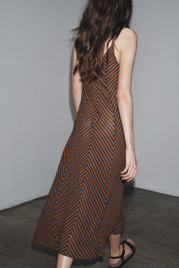 ZW COLLECTION STRIPED CAMISOLE DRESS - Zara фото 6