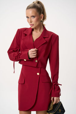 Юбка Бонни (бордовый) - Эльза фото 18