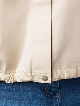 Блузка Vilatte из поплина светло-бежевый  фото 7