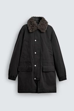 PARKA WITH DETACHABLE CONTRAST COLLAR - Zara фото 9