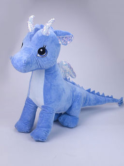 Мягкая игрушка Дракон Голубой Символ 2024г Большой - Buro фото 2