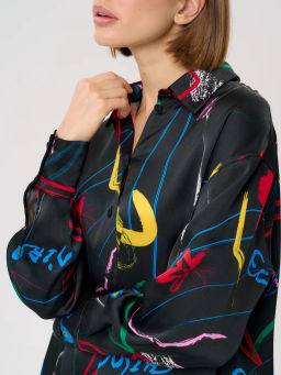 Рубашка женская 12421-33045 multicolor - Eleganzza фото 14