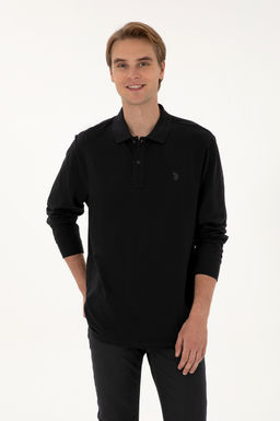 Erkek Siyah Basic Sweatshirt Sepette S_rpriz _ndirim