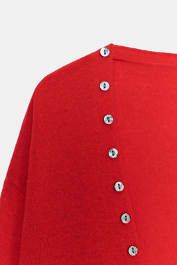 CHAQUETA 100% LANA EXTRASUAVE ESCOTE PICO / Rojo - Zara фото 8