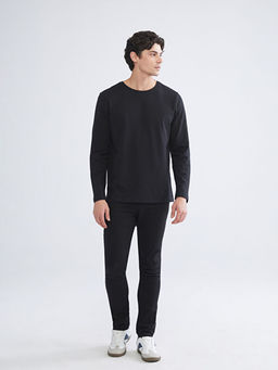 Bisiklet Yaka Uzun Kollu Erkek Ti??rt