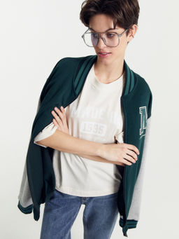 Футболка женская бежевая с печатью белый песок +печать 112769 - Mark formelle фото 2