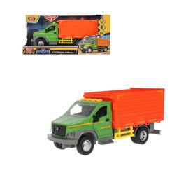 . Газон "Next. Самосвал" арт.GAZONDUMP-22PL 22 см свет-звук, двер, кузов, зелен,