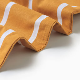 Наволочка Этель Mustard stripes 70*70см, 100% хлопок, поплин 125г/м2 фото 2