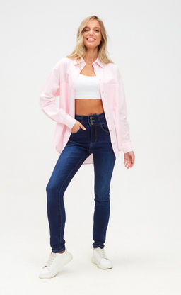 Джинсы женские зауженные P222-0131 синие - Primm фото 3