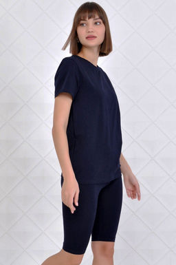 Арт. 2715 Костюм с велосипедками 42-50 (5 шт) Цвет:верх-фуксия, низ-фуксия - Калинка фото 2