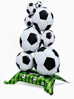Воздушный шар фольгированный 60" «Футбол", под воздух