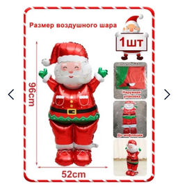 Большой надувной дед мороз,для украшения Рождественской вечеринки, шары воздушные,96*52cm,1 шт - Aopen фото 2