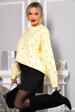 Свитер оверсайз Анита (лимонный) Б14758-1М