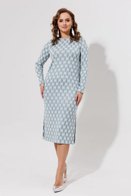 Платье Galean Style 971 серо-голубой
