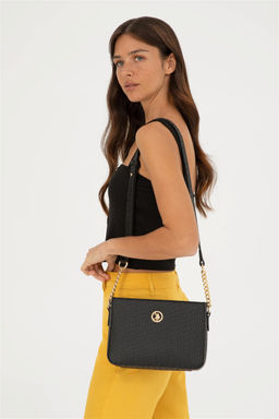 U. S. Polo Assn / Женская черная сумка через плечо