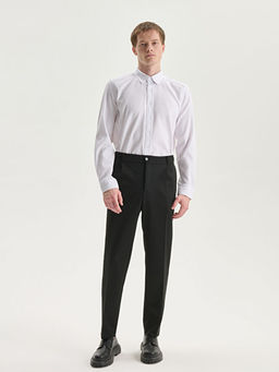 Slim Fit Uzun Kollu Arm?rl? Erkek Dokulu G?mlek