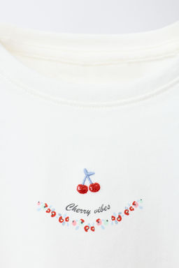 2-6 YEARS/ CHERRY TEXTURE PYJAMAS - Zara фото 6