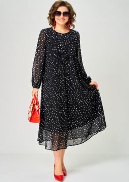 Платье EVA GRANT 7177С горох