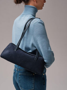 Замшевая сумка Raduy DBR 31127 насыщенно-синий  фото 3