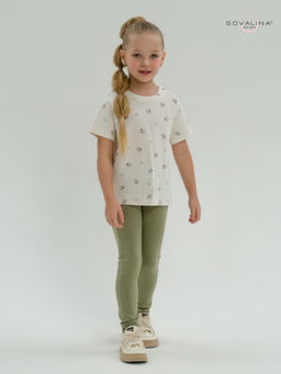 Костюм Мулан бордовые тюльпанчики-оливка - Sovalina фото 6