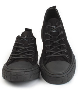 03-N72699-1 BLACK Полуботинки спортивные мужские (натуральная замша)