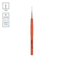 Для вязания Gamma RCH крючок с прорезин. ручкой сталь d 0.6 мм 13 см в блистере  фото 3