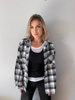 K11205 Рубашка OVER SIZE СВ_РОЗОВЫЙ_02 - Brand фото 12