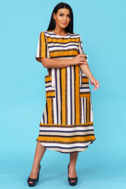 Платье женское, цвет оранжевый