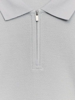 Футболка поло на молнии / Zarina  фото 3