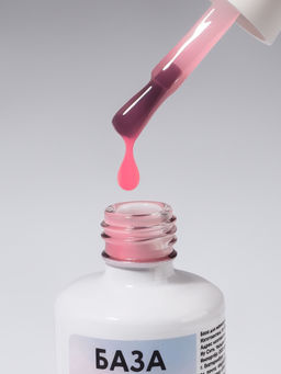 База камуфлирующая для ногтей, трехфазная, 15 мл, LED/UV, розовая (002) - Qf фото 3