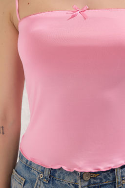 Pembe Dantel Detayl? Fitted/Vucuda Oturan Orme Atlet TWOSS25AL00012