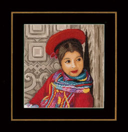 Набор для вышивания LANARTE PN-0149286 Перуанская девушка 24 x 25 см