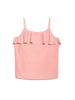CONTE Стильный топ на тонких бретелях LBL 910 white-coral