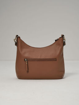 Сумка кожаная на плечо Azaro 3405 светлый орех