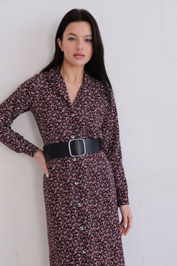 Платье-рубашка с английским воротником принт - Martichelli фото 312