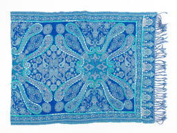 Палантин с вышивкой (шерсть вареная) в ассортименте № Тк906/78 - Ганг фото 2